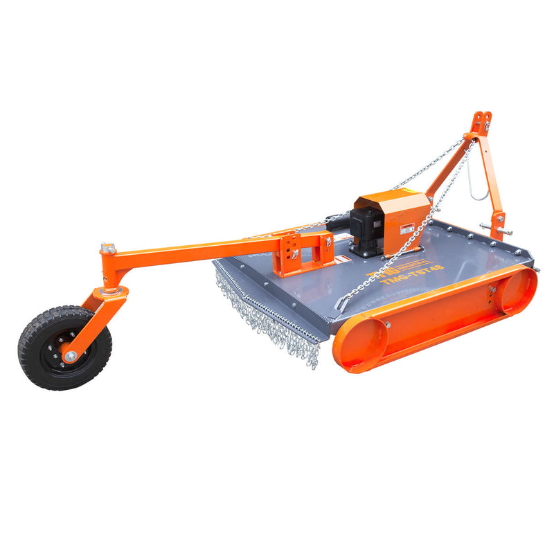 TMG Industrial 48” 3-Point Hitch Slasher Topper Mower, Category 1 & 2, PTO shaft included, TMG-TST48