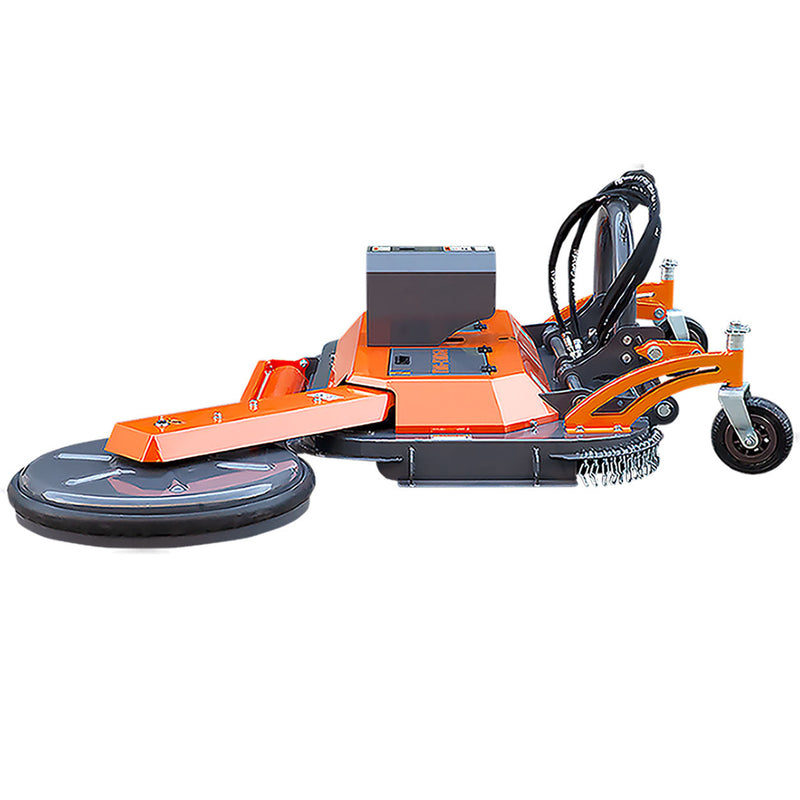 TMG Industrial 60” Offset Orchard Finishing Weeding Mower w/Swivel-Arm Disc Device, 3-Point Hitch, TMG-TMO60