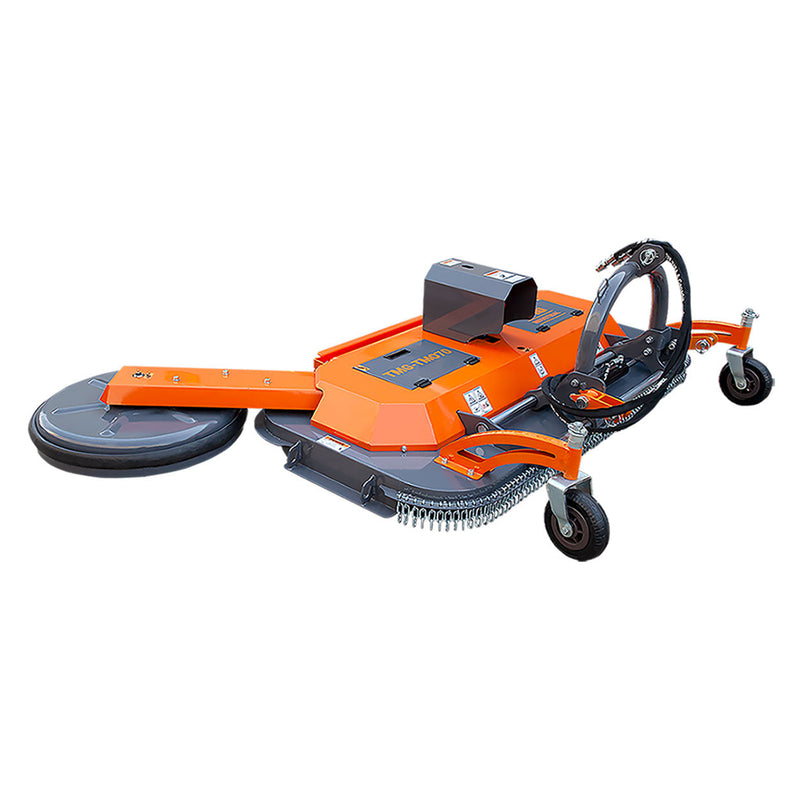 TMG Industrial 70” Offset Orchard Finishing Weeding Mower w/Swivel-Arm Disc Device, 3-Point Hitch, TMG-TMO70