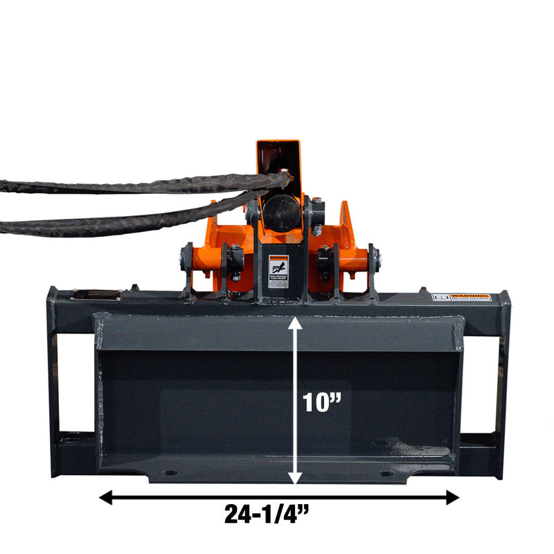 TMG Industrial Mini Skid Steer Stump Bucket Grapple, 2200-lb Grapple Capacity, Toro Style Mount Plate, TMG-SSG36