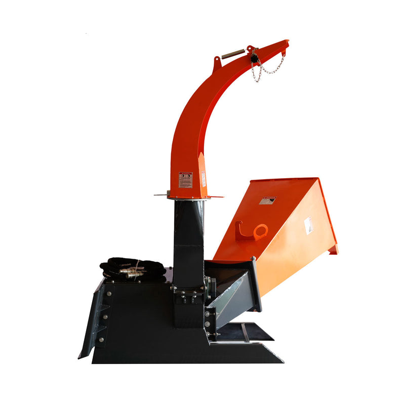 TMG Industrial 6" Skid Steer Wood Chipper, Gravity-Fed, Universal Skid Steer Mount, TMG-WC62S