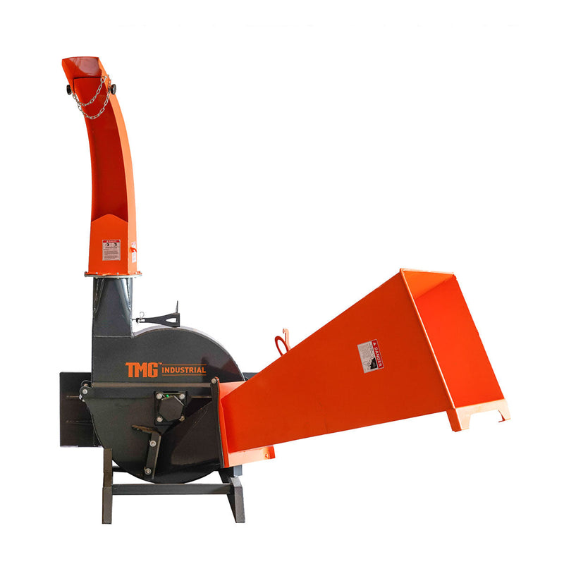 TMG Industrial 6" Skid Steer Wood Chipper, Gravity-Fed, Universal Skid Steer Mount, TMG-WC62S